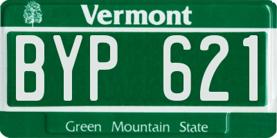 VT license plate BYP621