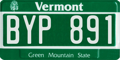 VT license plate BYP891