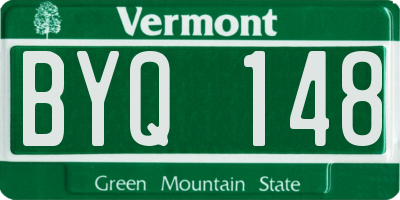 VT license plate BYQ148