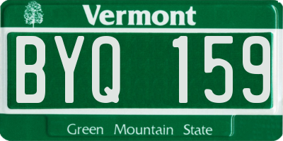 VT license plate BYQ159