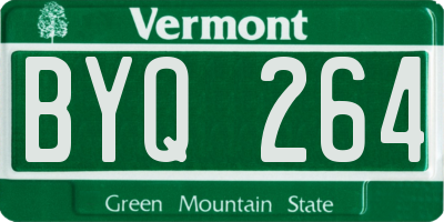 VT license plate BYQ264