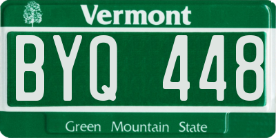VT license plate BYQ448
