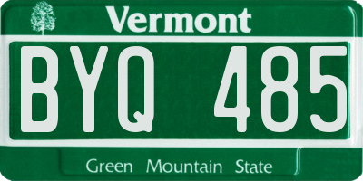 VT license plate BYQ485