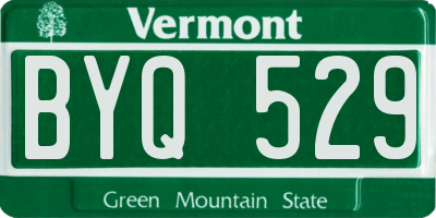 VT license plate BYQ529