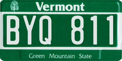 VT license plate BYQ811