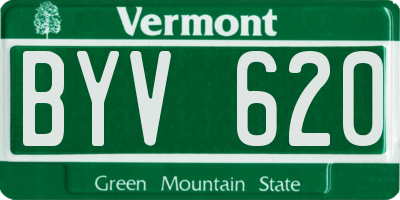 VT license plate BYV620