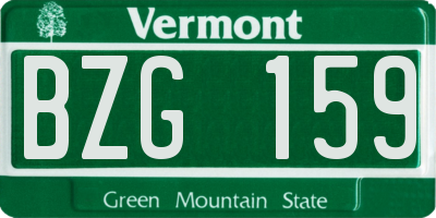 VT license plate BZG159