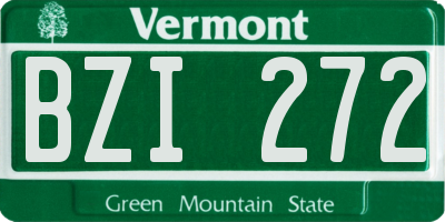 VT license plate BZI272