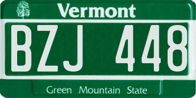 VT license plate BZJ448