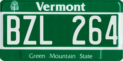 VT license plate BZL264