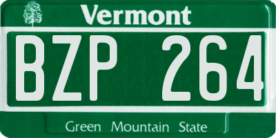 VT license plate BZP264
