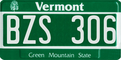 VT license plate BZS306