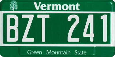 VT license plate BZT241