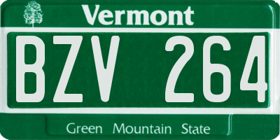 VT license plate BZV264