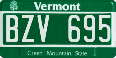 VT license plate BZV695