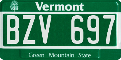 VT license plate BZV697