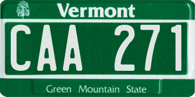 VT license plate CAA271