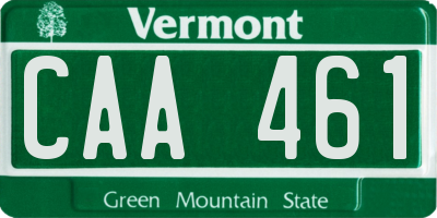 VT license plate CAA461