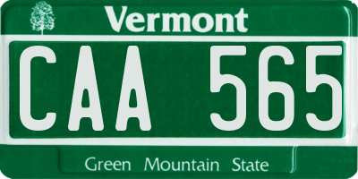 VT license plate CAA565