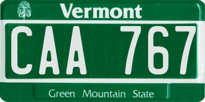 VT license plate CAA767