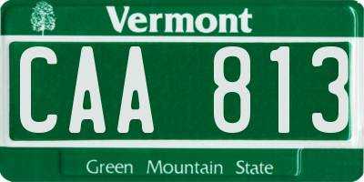 VT license plate CAA813