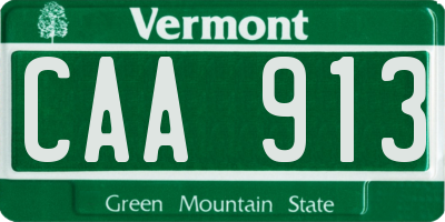 VT license plate CAA913