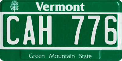 VT license plate CAH776