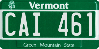 VT license plate CAI461