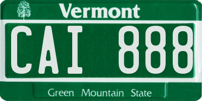VT license plate CAI888