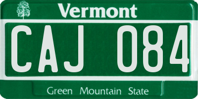 VT license plate CAJ084