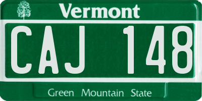 VT license plate CAJ148