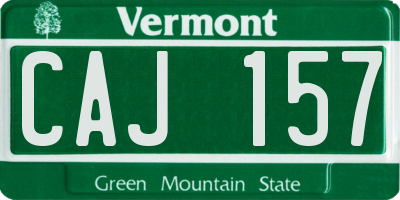 VT license plate CAJ157
