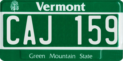 VT license plate CAJ159