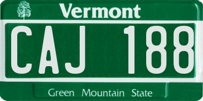 VT license plate CAJ188