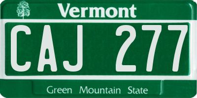 VT license plate CAJ277