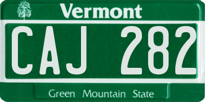 VT license plate CAJ282