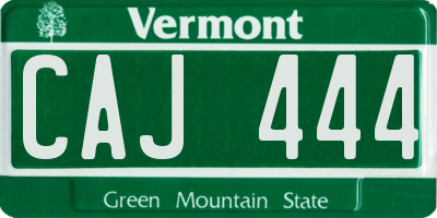 VT license plate CAJ444