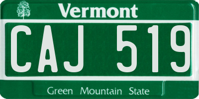 VT license plate CAJ519