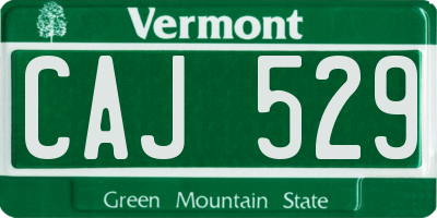 VT license plate CAJ529