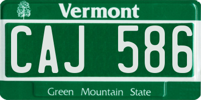VT license plate CAJ586
