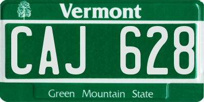 VT license plate CAJ628