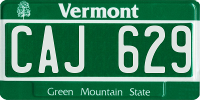 VT license plate CAJ629