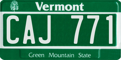 VT license plate CAJ771