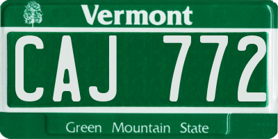 VT license plate CAJ772