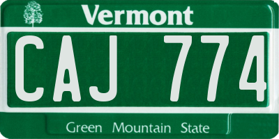 VT license plate CAJ774