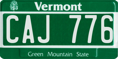 VT license plate CAJ776