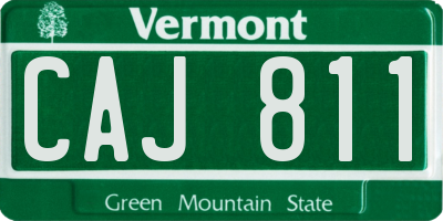 VT license plate CAJ811