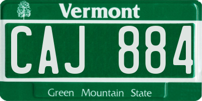 VT license plate CAJ884