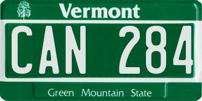 VT license plate CAN284