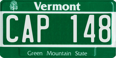VT license plate CAP148